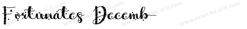 Fortunates Decemb字体转换